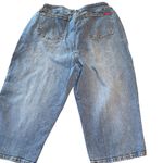 Zana Di   Womens Size 20 Blue Mid Rise Cropped Capri Med Wash Cotton Spandex Photo 3