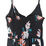 Candie's  Black Floral Spaghetti Strap V-Neck Long Maxi Dress Women Sz XS Photo 6