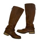Steve Madden  Boots 8.5 Brown Leather Riding Buckle Tall Fall Winter Photo 7