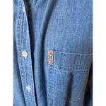 EXPRESS Vintage 90s Chambray Denim Button Down Women's Shirt Size Large Photo 1
