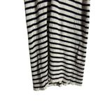 Rixo Antibes Navy White Striped Ribbed Knit Collared Sleeveless Midi Dress M Blue Size M Photo 10