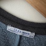 ZARA Trafaluc Women's Gray Color Block Wide Sleeve Sweatshirt Photo 2