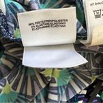 Evan Picone Dress Teal Green Purple Print Short Sleeve Faux Wrap Ruched Size 4 Photo 10