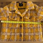 Driftwood Anthro  Ryan Plaid Sherpa Shirt Jacket Women’s S Yellow Multi Photo 6