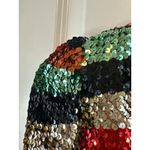 Alice + Olivia  Sequin Striped Sherryl Cropped Cardigan Jacket Size M Photo 9