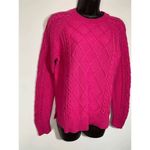 Gap  Cable Knit Hot Pink Sweater Photo 6