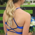 Shail K Royal Blue, Velvet Prom/Formal Dress Photo 4