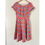 Eva Rose Cap Sleeve Dress Strawberry Blueberry Print Retro Full Skirt Pockets M Pink Size M Photo 2