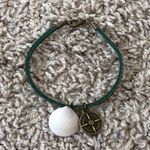 Handmade NEW! Very Cool Nautical Bracelet Suede Cord W Sea Shell & Compass Charms Photo 4