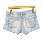 Etienne Marcel Patchwork Jean Shorts Women's Size 27 Hot Pants Blue Low Rise Photo 5