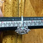 Rainbow Moonstone Pink Sapphire Sterling Silver Cocktail Ring Size 6 Photo 6