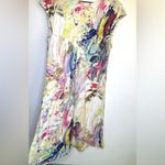 Jams World Jams‎ World Dress Color Dance Abstract Print 100% Rayon Sleeveless Resort Wear M Photo 6