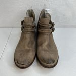 Free People 37 US 7 Braeburn Ankle Boots Booties Distressed Tan Leather Boho Photo 4