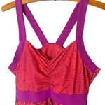 prAna  Women’s Amaya Dress Size Medium in Berry Scallop Photo 2