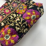 Vera Bradley Suzani Villager Tote Purse Quilted Bag Fabric Floral Black Cotton Photo 12