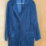 J.Jill Corduroy Blazer Jacket Blue 2X Women Long Sleeve Button Front Pockets Photo 0
