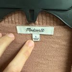 Madewell Bradley Sweater Cardigan In Faded Mauve Size Large Photo 2