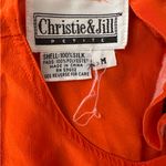 Vintage 90s boxy fit cropped matte silk tee shirt Red Size M Photo 4