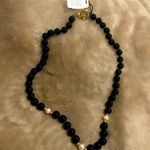 Onyx Black 14k Gold & Cultured Pearls Necklace NWT Photo 10