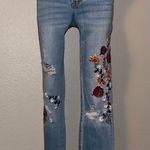 Abercrombie & Fitch Embroidered Skinny Ankle Jeans Photo 0