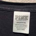 PINK - Victoria's Secret Victoria’s Secret PINK Dog Logo Crop Top Black Pastel Preppy Floral Tee Sz Small Photo 2