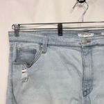 A Beautiful Soul Plus Size 24 Denim‎ Shorts Light Blue Distressed High Rise 1199 Photo 2