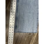 ZARA Jeans Womens 8 Blue High Waist Wide Leg Raw Hem Relaxed Faded Light Wash Photo 7