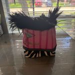 Vintage Pink Striped Blue Devil Purse Photo 1