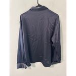 Djerf Avenue New‎  Satin Shirt Anthracite Long Sleeve, Black Size XL Photo 1