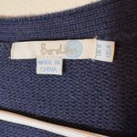 Boden Navy Floral Hem Button Photo 1