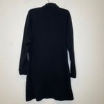 Lacoste  Black Long Sleeve Partial Snap Polo Dress Preppy EUC Sz Lg Cotton Photo 4