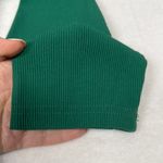 Kirundo Ribbed Top Green Women Pullover Long Sleeve Round Neck Crop Exposed Seam Size XL Photo 7