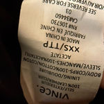 Vince Black Moto Leather Jacket Size XXS EUC Photo 4