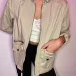 Chico's  RHINESTONED KHAKI JACKET  Photo 0