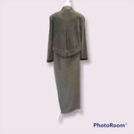 Jessica Howard Vintage Olive Green Maxi Dress and Blazer Set Size 16 Photo 4