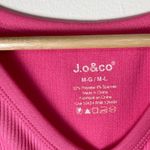 jo&co J.o. &  | Two Ribbed Cropped Tank Tops Pink & Green | M/L Photo 3