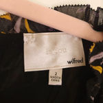 Aritzia LE FOU BY WILFRED  Leman Dress Dark Floral Size 2 90s Ruffle Photo 6