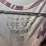 32 Degrees Heat 32 Degrees Cool Purple Print Sun Protection UPF 50+ Long Sleeve Top size S Photo 1