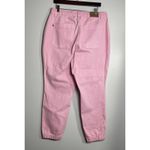 Judy Blue High Rise Garment Dyed Denim Joggers Size 16W Pink Casual Pants Photo 5