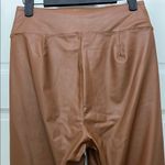 Aerie NWT Offline by  Real Luxe Faux Leather Leggings in Camel - Size Large Photo 7