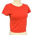 Free People  Vibrant Orange Crop Top Photo 2