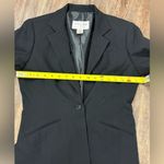 Oscar de la Renta  Vintage Black Button Blazer Jacket 4R Wool Blend Classic Work Photo 6