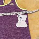 Adidas  climalite size small racer back tank top pretty purple green trim EUC Photo 4