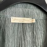 Savannah Morrow Savannah Murrow the label tie front crinkled fabric top size medium Photo 1