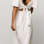 Baltic Born  Indie Back Tie Dress White Midi New Without Tags Photo 1