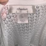 cj banks Women's 3X White and Green Striped Shirt Long Sleeve Knit Photo 6