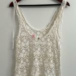 Victoria's Secret  Beach Sexy White Crochet Swim
Coverup sz L Photo 5