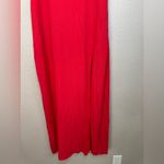 NBD  Red Strapless Maxi Gown Dress with Slit size Medium Revolve $258 Photo 9