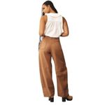 Anthropologie Pilcro The Vintage Bow Full Length Pants Taupe Size 34 NEW Photo 2