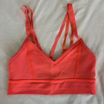 Lululemon FLIP YOUR DOG Coral Sports Bra Size 4 Photo 0
